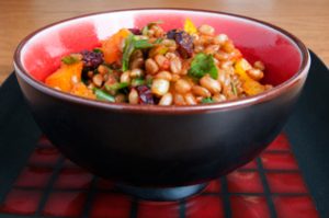 Lemon Cranberry Wheat Berry Salad